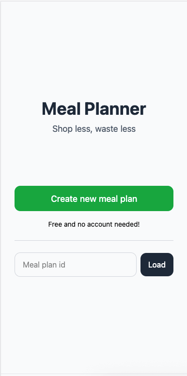 Meal Planner